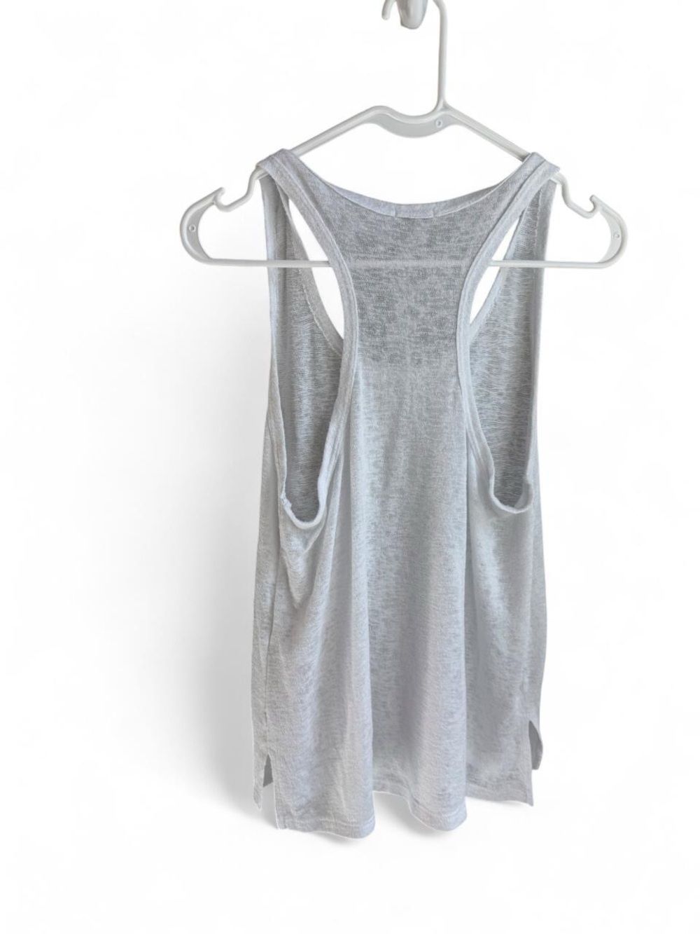 COMUNE White Racerback Tank Top - Picture 2 of 7
